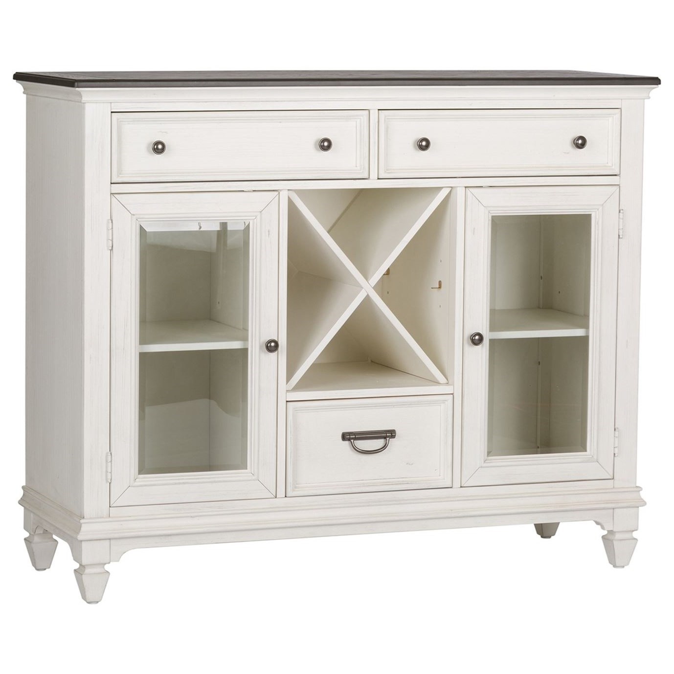 Liberty Furniture Allyson Park Transitional 3 Drawer 2 Door Buffet with